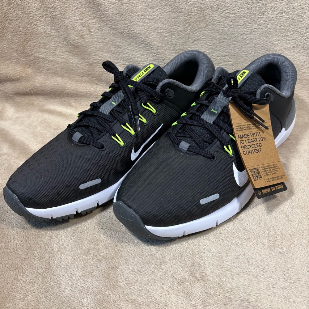 Nike Free Golf NN Golf Shoes‎ Black Iron Grey White FN0332-001 Men's Size 11.5 - Picture 2 of 9
